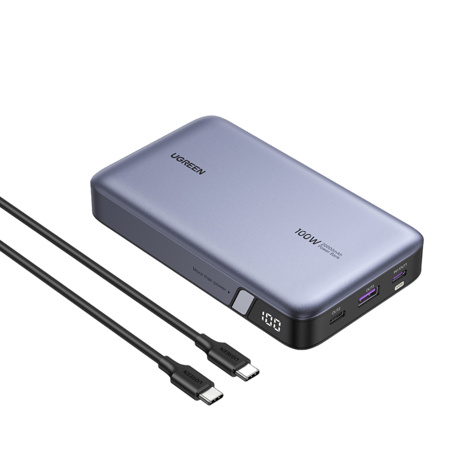 Ugreen 25188 powerbank 20000 mAh Grå