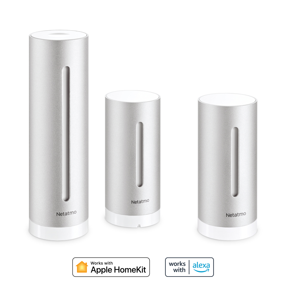 Netatmo NBU-NWS-NIM-EU digital vejrstation Sølv Vekselstrøm/batteri Wi-Fi