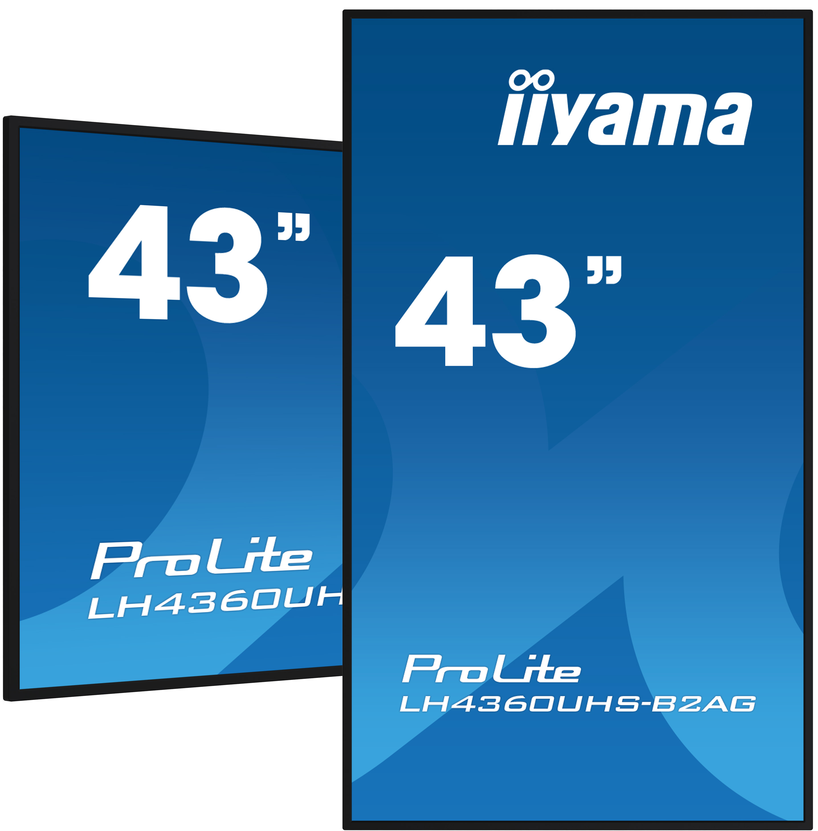 iiyama LH4360UHS-B2AG skilte display Digital A-tavle 108 cm (42.5") LED Wi-Fi 500 cd/m² 4K Ultra HD Sort Indbygget processer Android 11 24/7