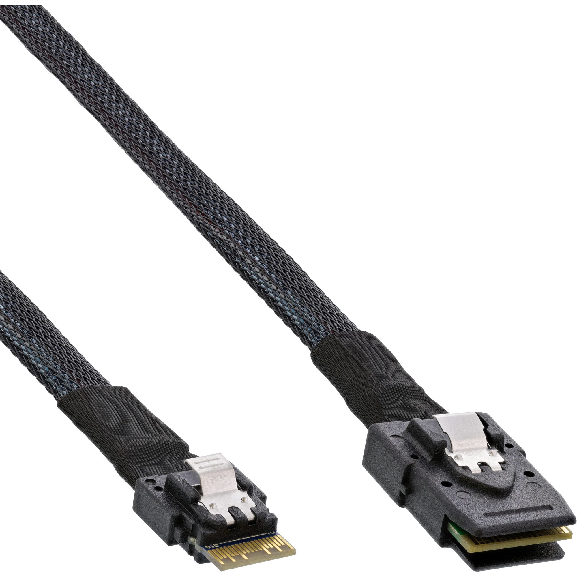 InLine 27645B Serial Attached SCSI (SAS)-kabel 1 m 12 Gbit/sek. Sort