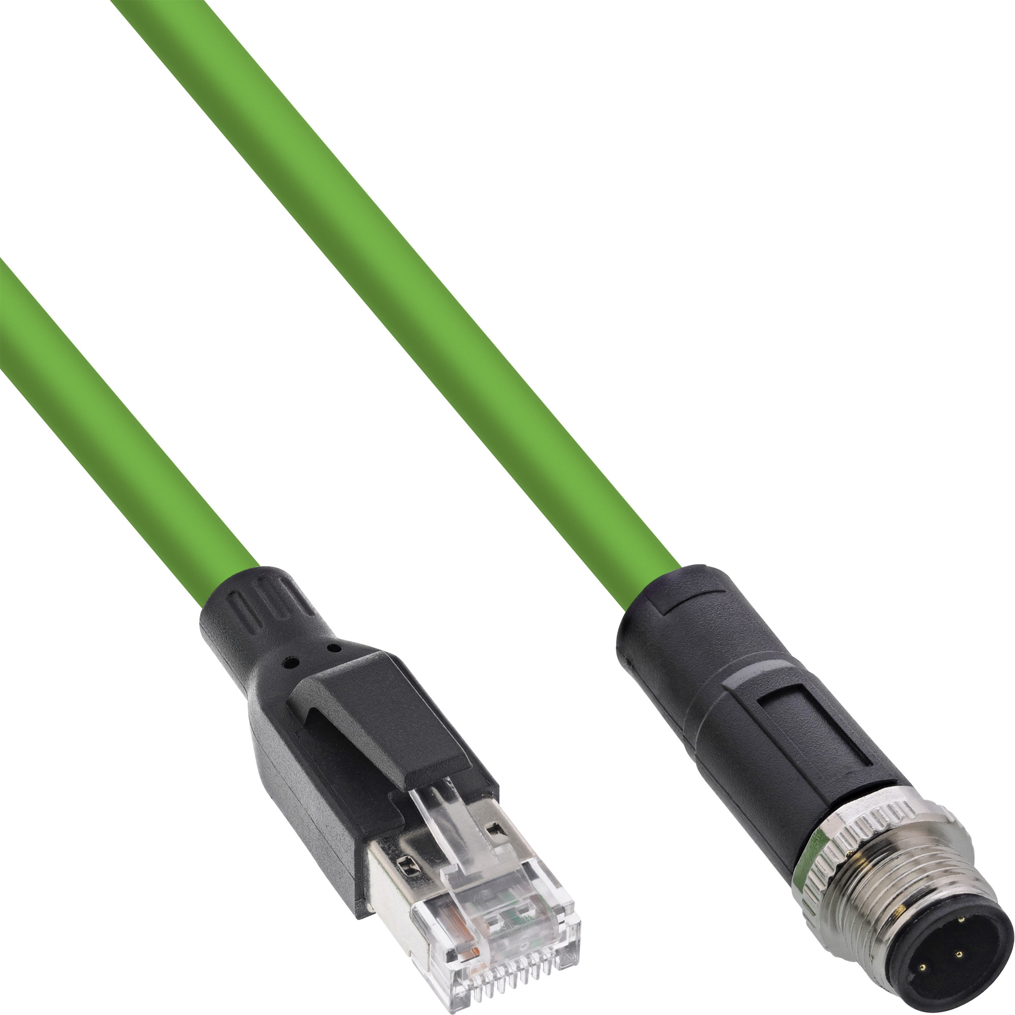 InLine 40420 sensor- & aktuatorkabel 20 m M12 RJ-45 Grøn