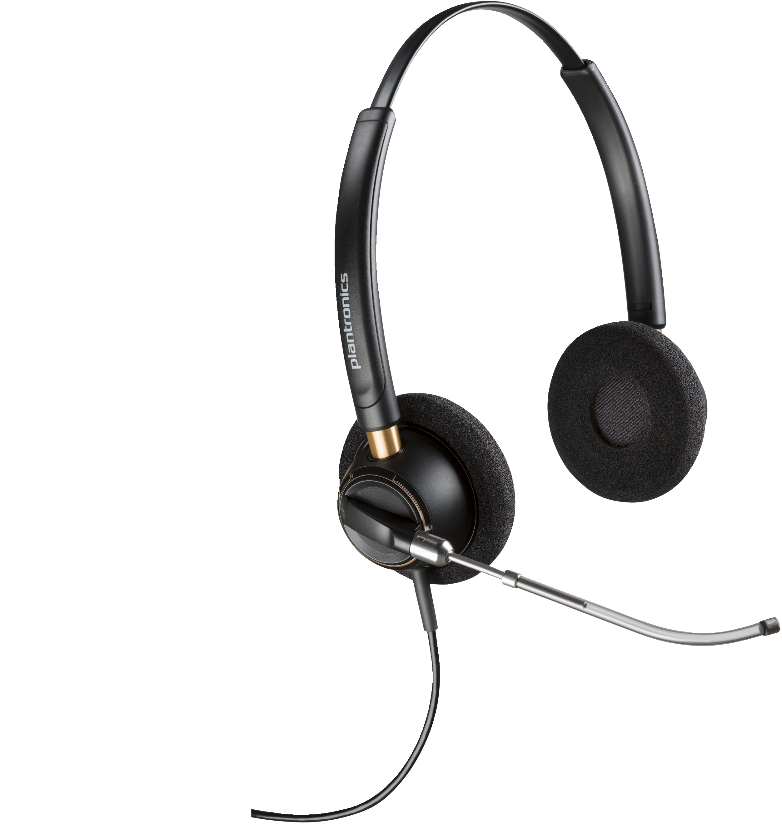 Poly EncorePro 520V Binaural Headset VoiceTube +Quick Disconnect