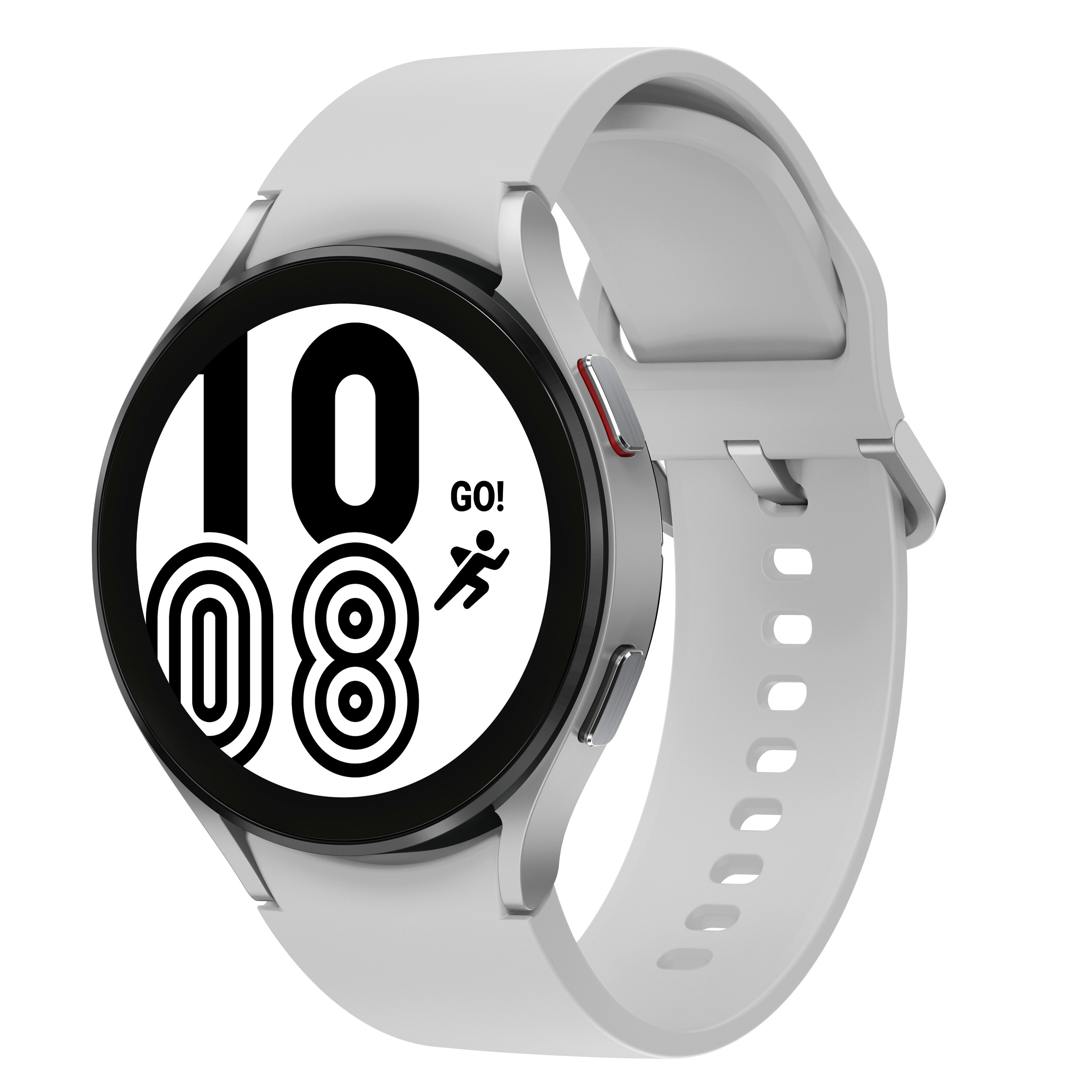Samsung Galaxy Watch4 3,56 cm (1.4") OLED 44 mm Digital 450 x 450 pixel Berøringsskærm 4G Sølv Wi-Fi GPS (satellit)