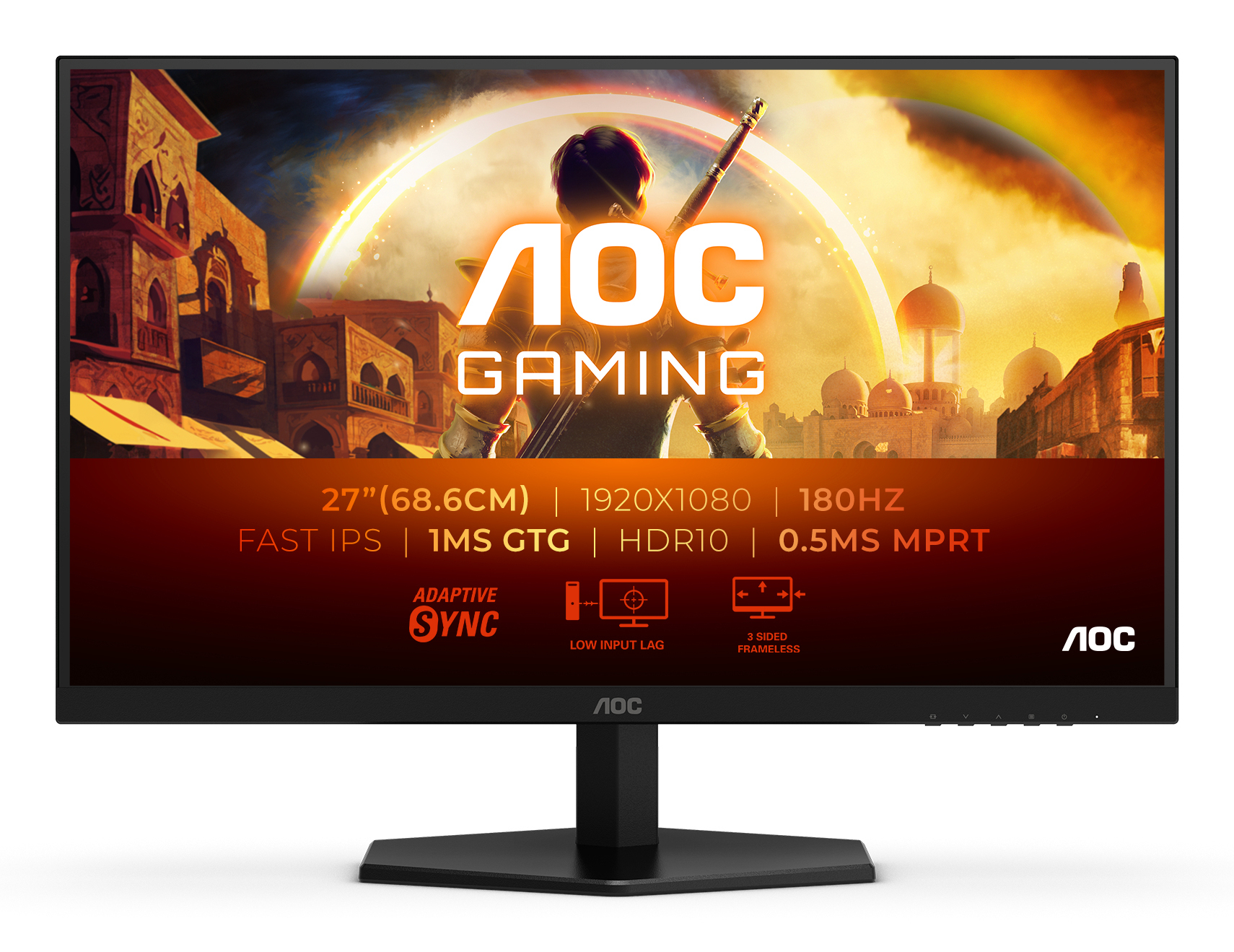 AOC G4 27G42E computerskærm 68,6 cm (27") 1920 x 1080 pixel Fuld HD LCD Sort