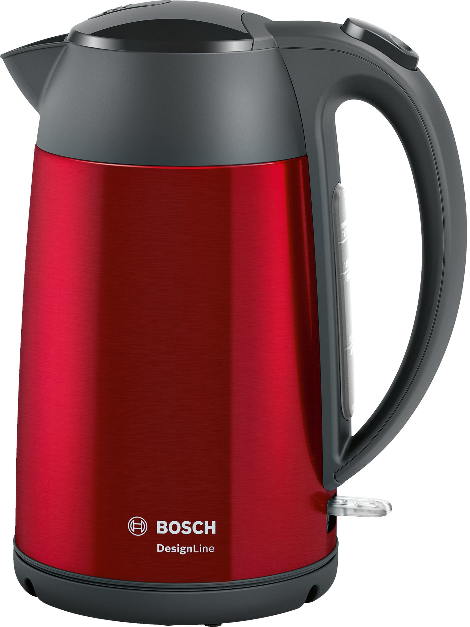 Bosch TWK3P424 elkedel 1,7 L 2400 W Grå, Rød