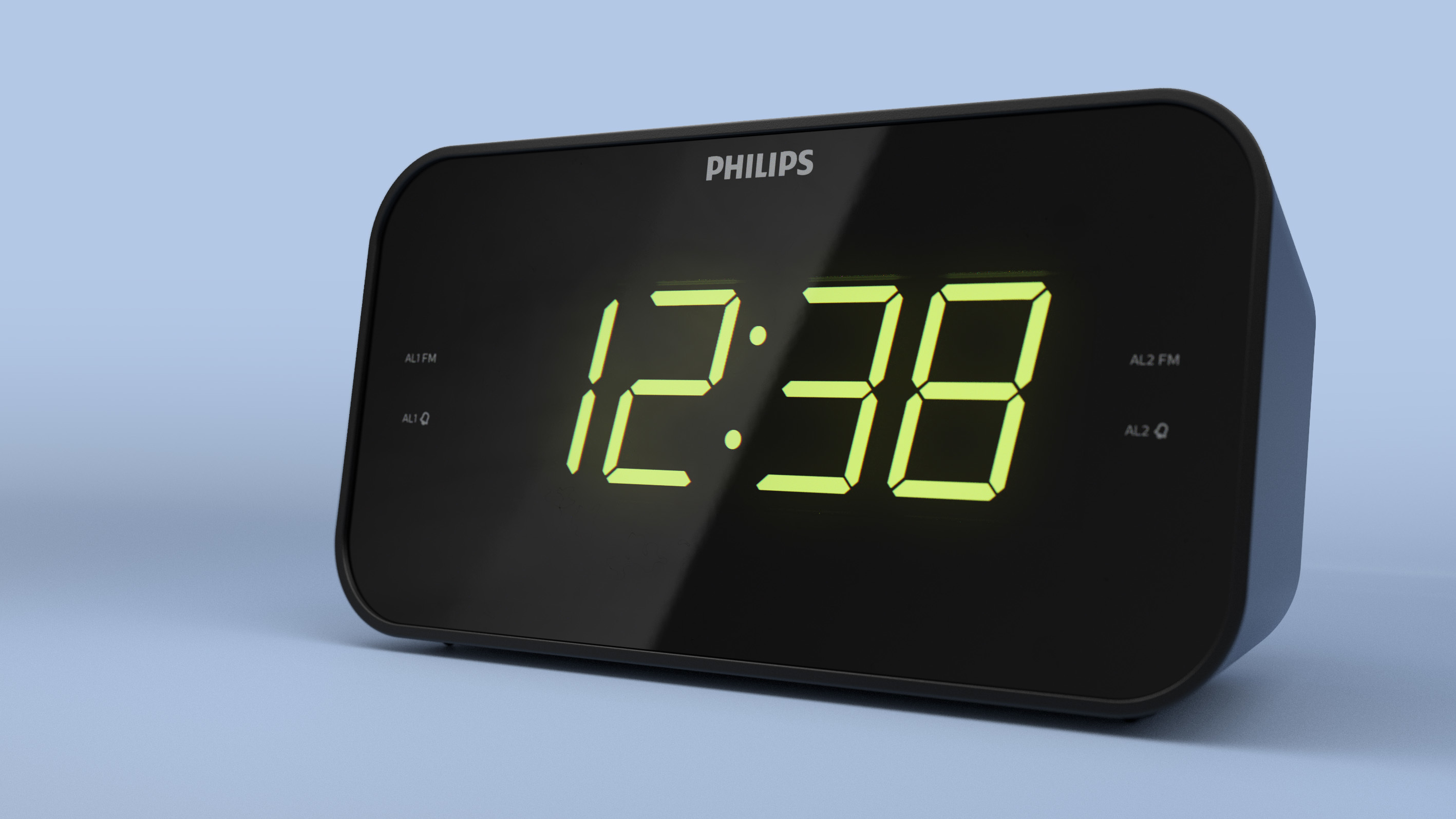 Philips TAR3306/12 vækkeur Digital alarmur Sort