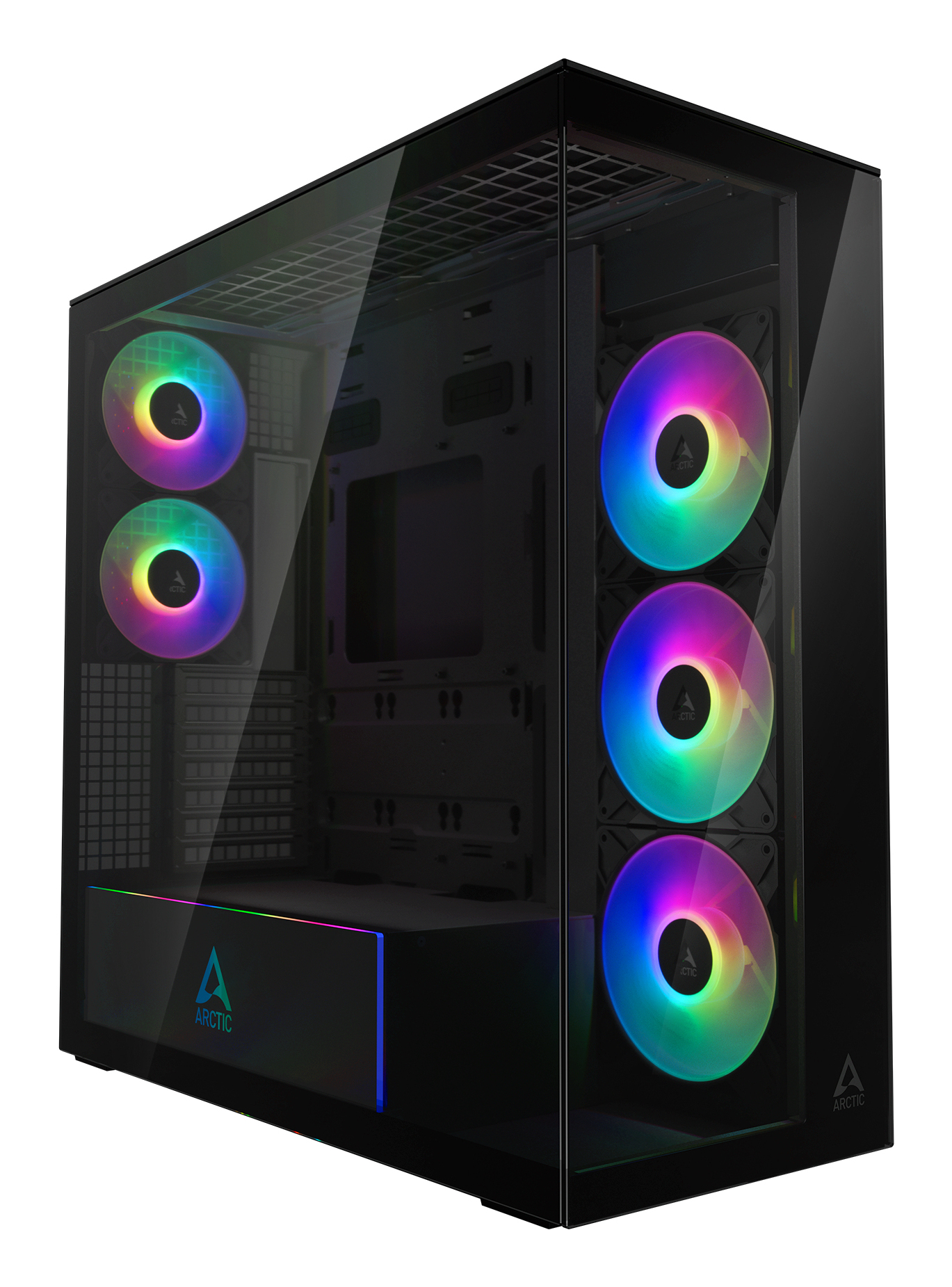 ARCTIC Xtender (Mirror Black) Midi Tower Sort