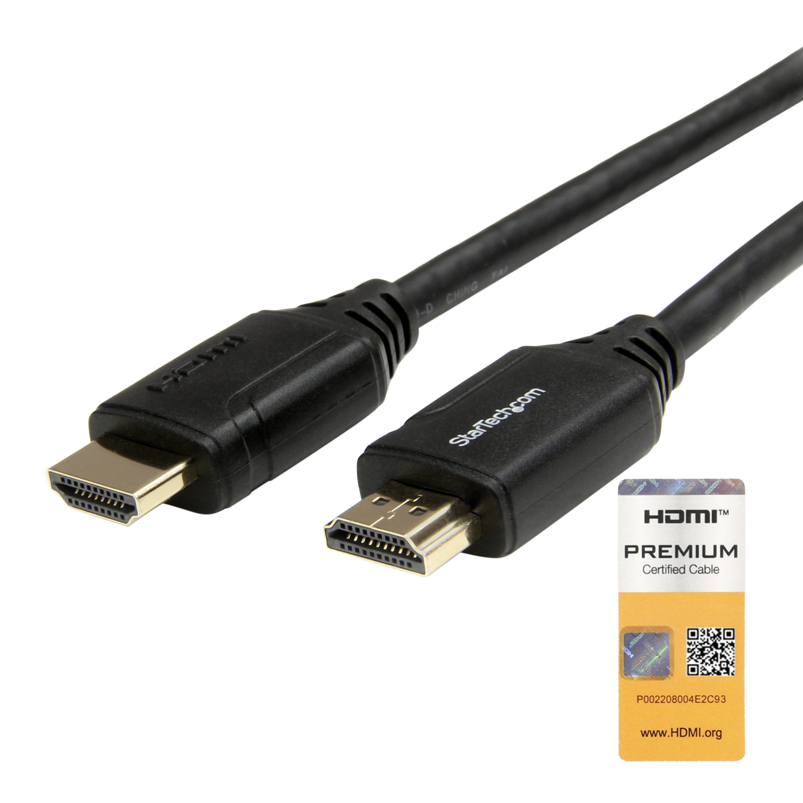 StarTech.com HDMM3MLP HDMI-kabel 3 m HDMI Type A (Standard) Sort