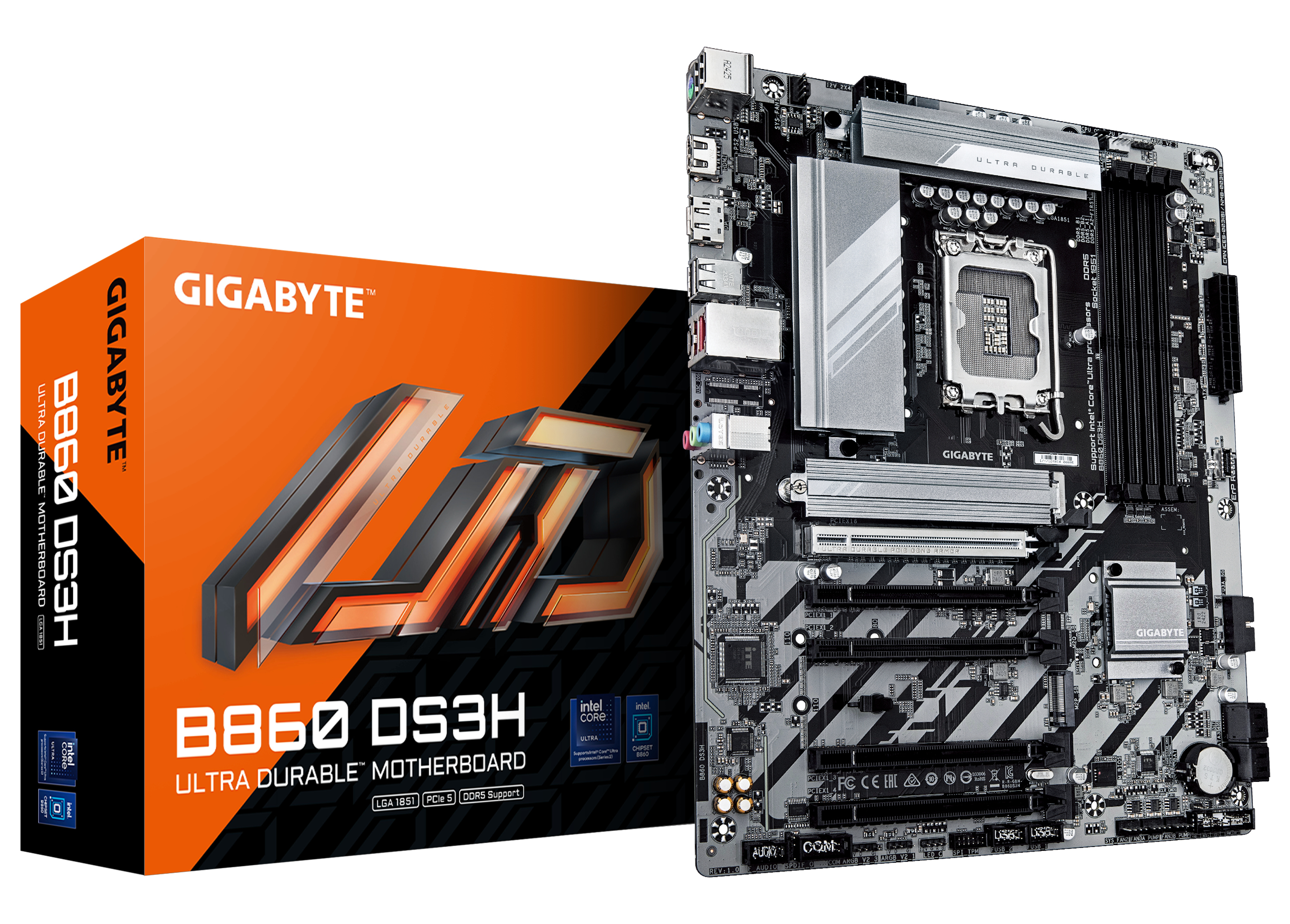 GIGABYTE B860 DS3H bundkort Intel B860 LGA 1851 (Socket V1) ATX