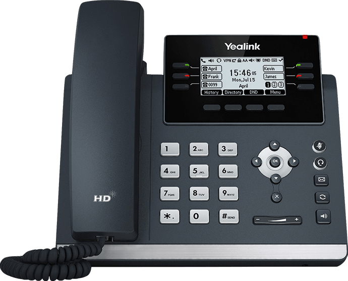 Yealink SIP T42U IP-telefon Grå LCD Wi-Fi