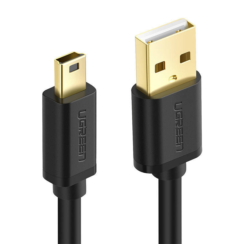 Ugreen 10355B USB-kabel USB 2.0 1 m USB A Mini-USB A Sort