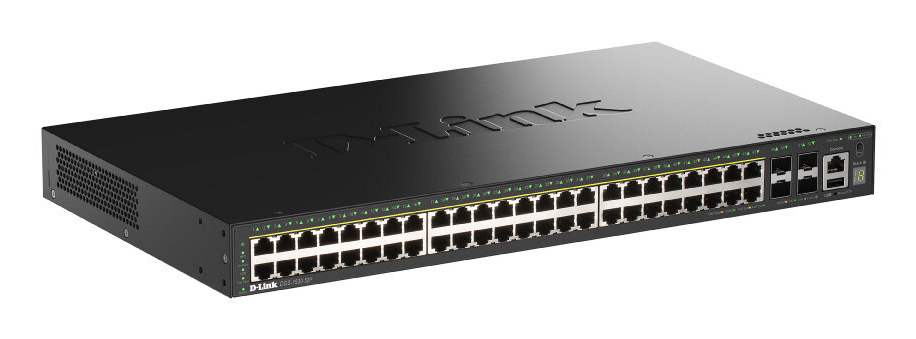 D-Link DGS-1530-52P/E netværksswitch Administreret L2 Gigabit Ethernet (10/100/1000) Strøm over Ethernet (PoE) Sort