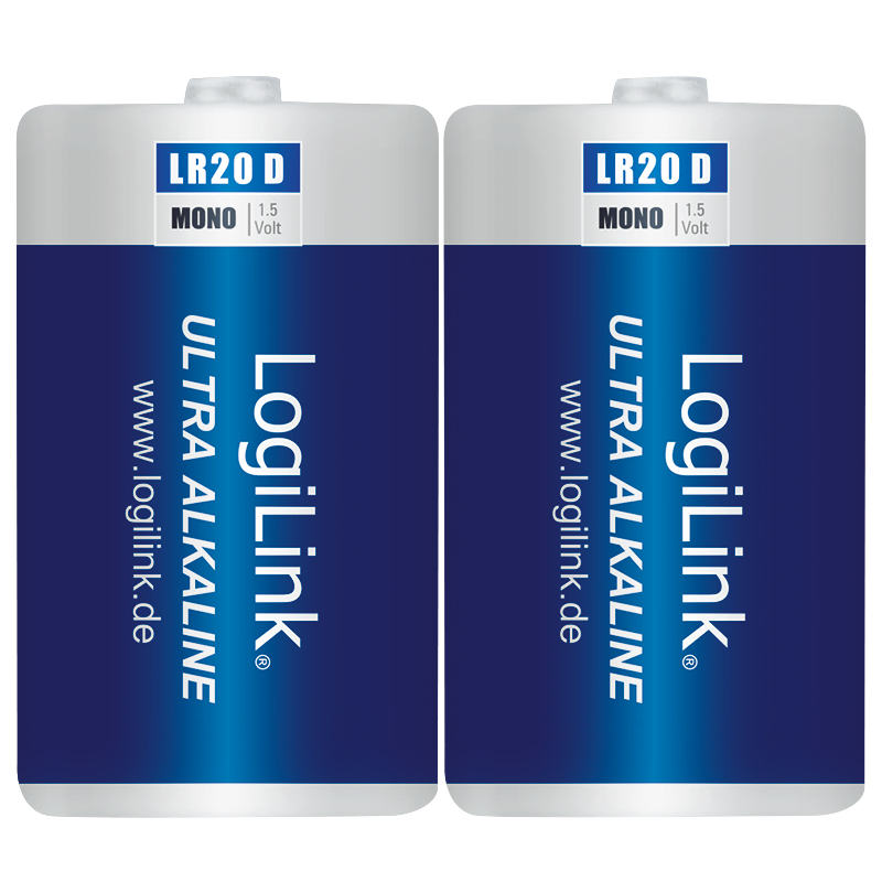 LogiLink LR20B2 husholdningsbatteri Engangsbatteri D Alkaline