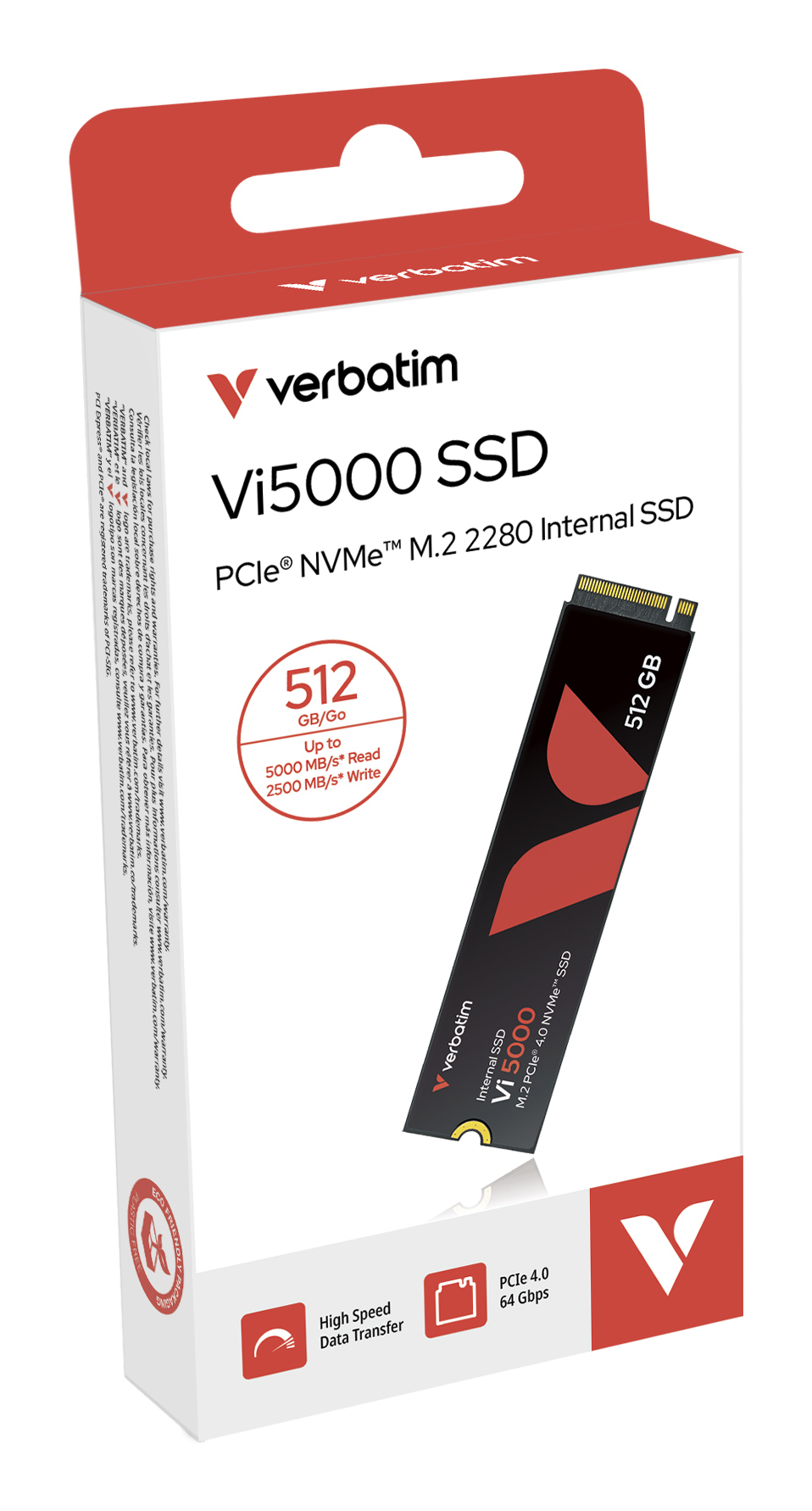 Verbatim Vi5000 512 GB M.2 PCI Express 4.0 NVMe 3D NAND