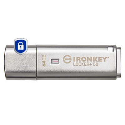 Kingston Technology IronKey 64 GB IKLP50 AES USB med 256 bit kryptering