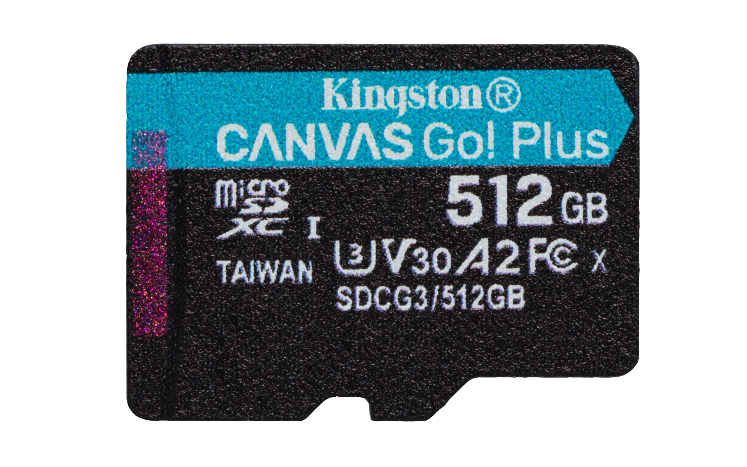 Kingston Technology 512 GB microSDXC Canvas Go Plus 170R A2 U3 V30, enkelt pakke uden ADP