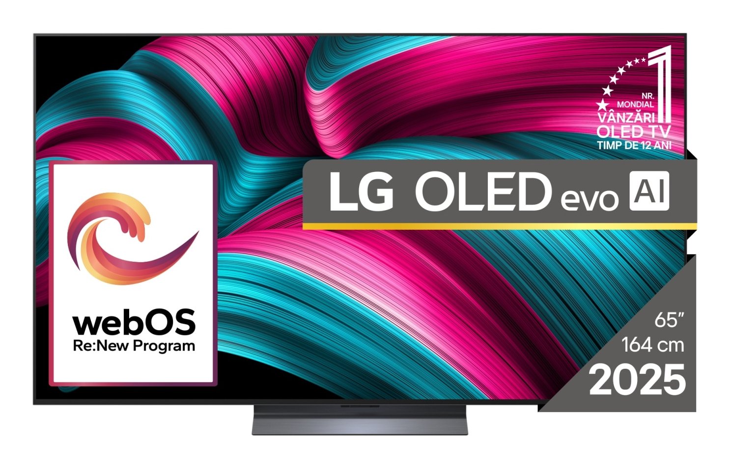 LG OLED evo AI OLED65C51LA TV 165,1 cm (65") 4K Ultra HD Smart TV Wi-Fi Sort