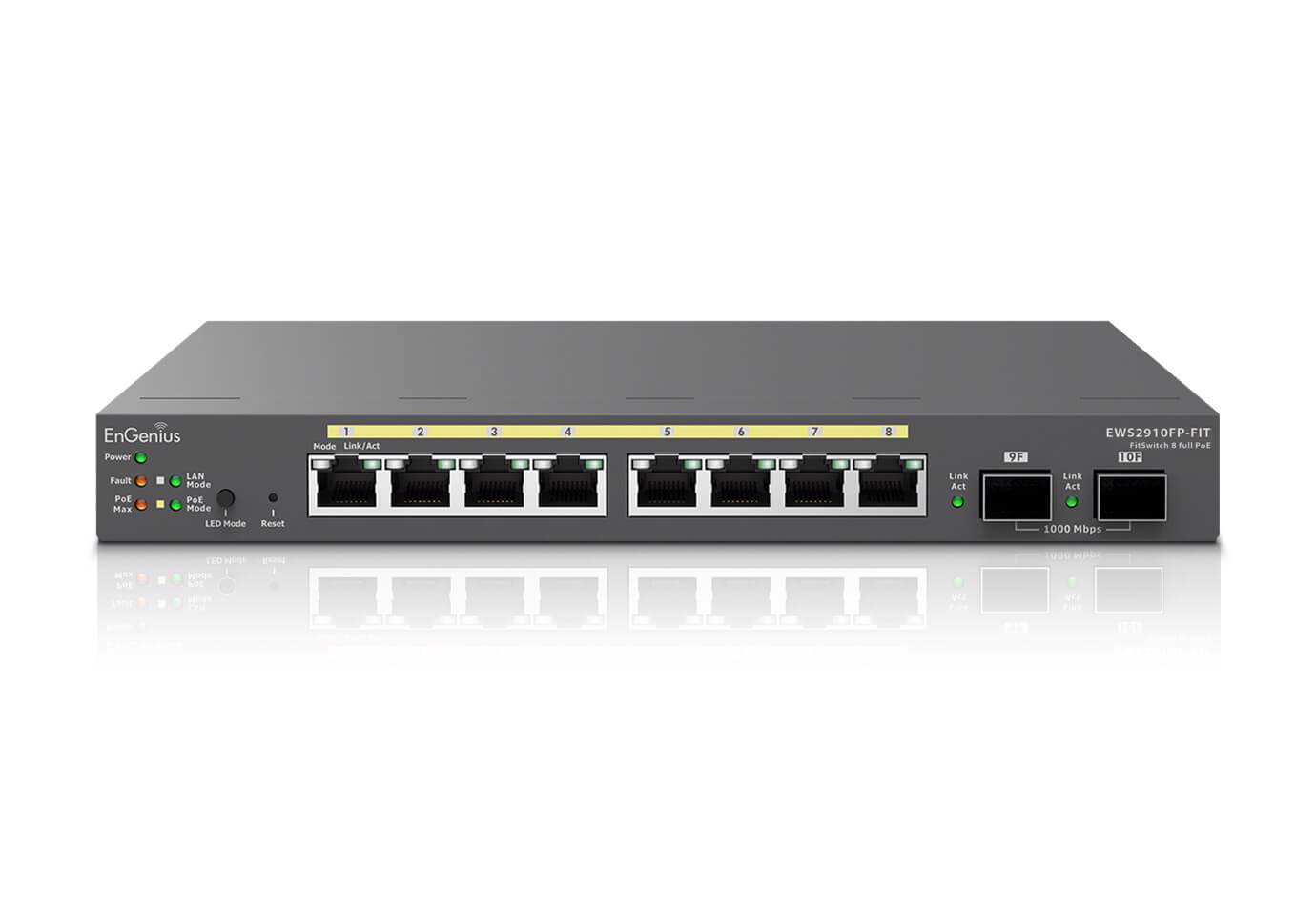 EnGenius EWS2910FP-FIT netværksswitch Administreret L2/L3 Gigabit Ethernet (10/100/1000) Strøm over Ethernet (PoE) Grå