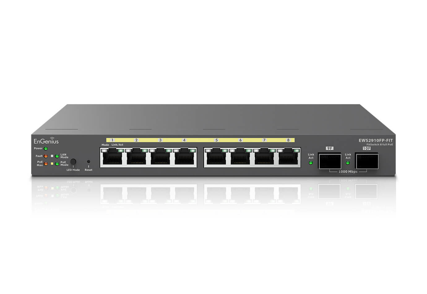 EnGenius EWS2910FP-FIT netværksswitch Administreret L2/L3 Gigabit Ethernet (10/100/1000) Strøm over Ethernet (PoE) Grå