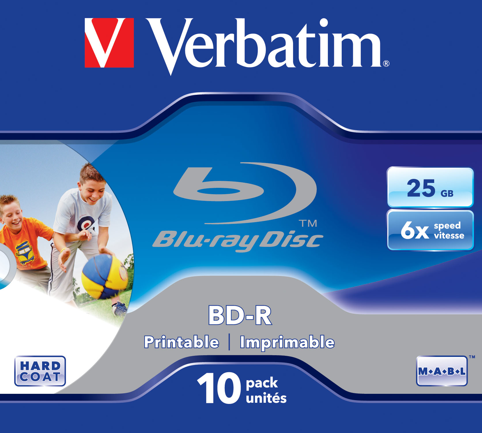 Verbatim BD-R SL 25GB 6x Printable 10 Pack Jewel Case 10 stk