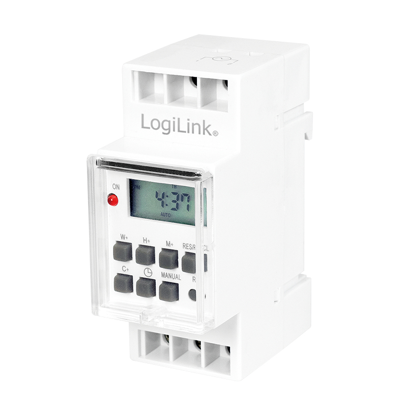 LogiLink ET0010 elektronisk tæller Hvid Daglig/ugentlig timer