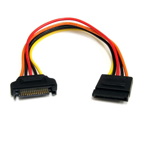 StarTech.com 15 pin SATA Power Extension Cable 0,2032 m