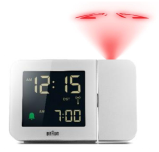 Braun 67161 vækkeur Digital alarmur Hvid