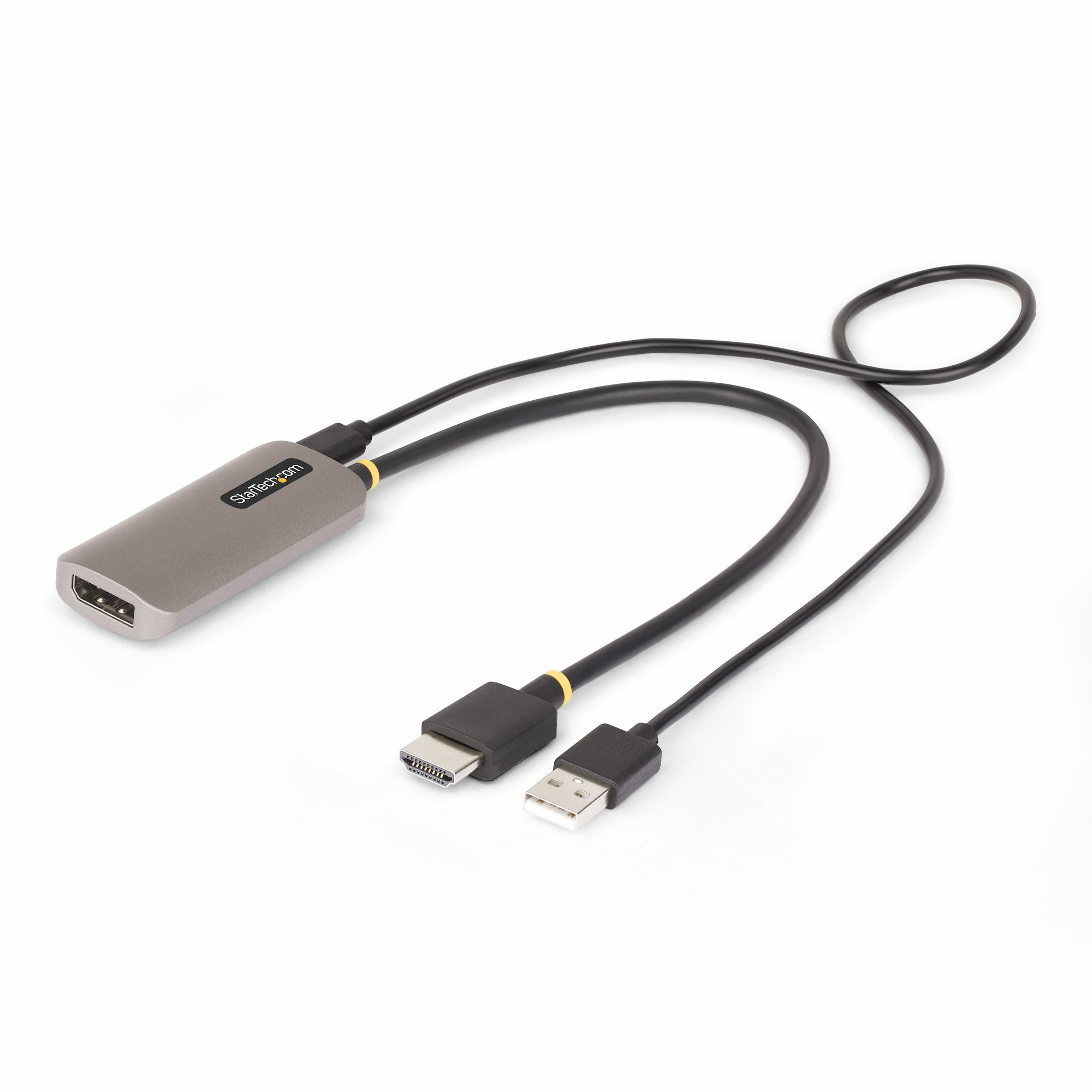 StarTech.com 148B-HDMI-DP-8K videokabel adapter 0,3 m HDMI Type A (Standard) DisplayPort Sort, Sølv