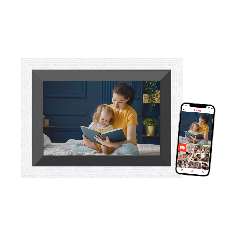 Braun DigiFrame 10B digital fotoramme Sort, Hvid 25,6 cm (10.1") Berøringsskærm Wi-Fi