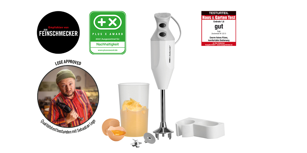 ESGE M 122 S 0,6 L Nedsænkning blender 140 W Hvid