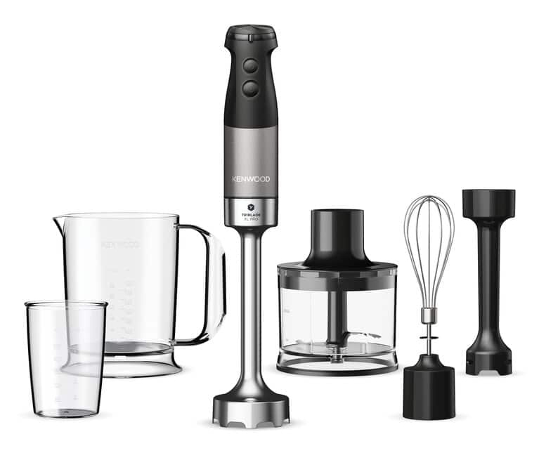Kenwood Triblade XL Pro Nedsænkning blender 1200 W Grå, Sort, Sølv