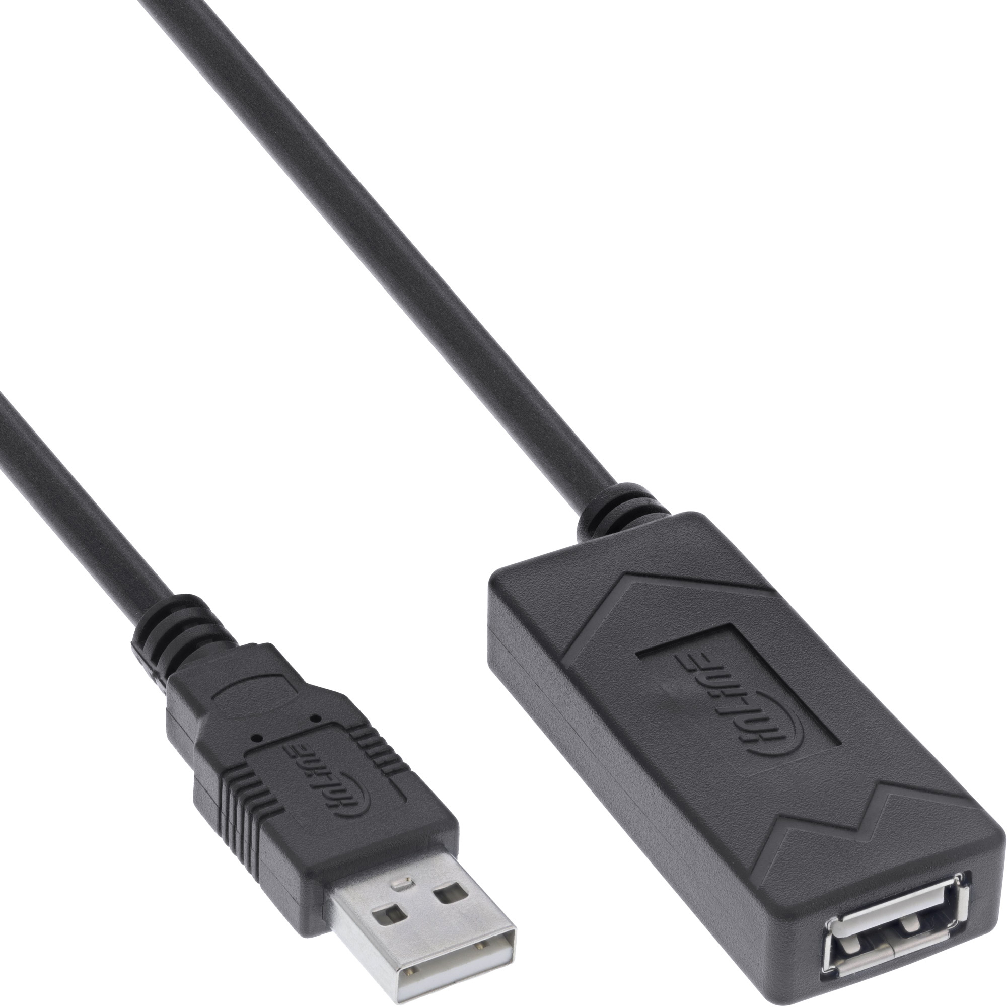 InLine 34611A USB-kabel USB 2.0 10 m USB A Sort