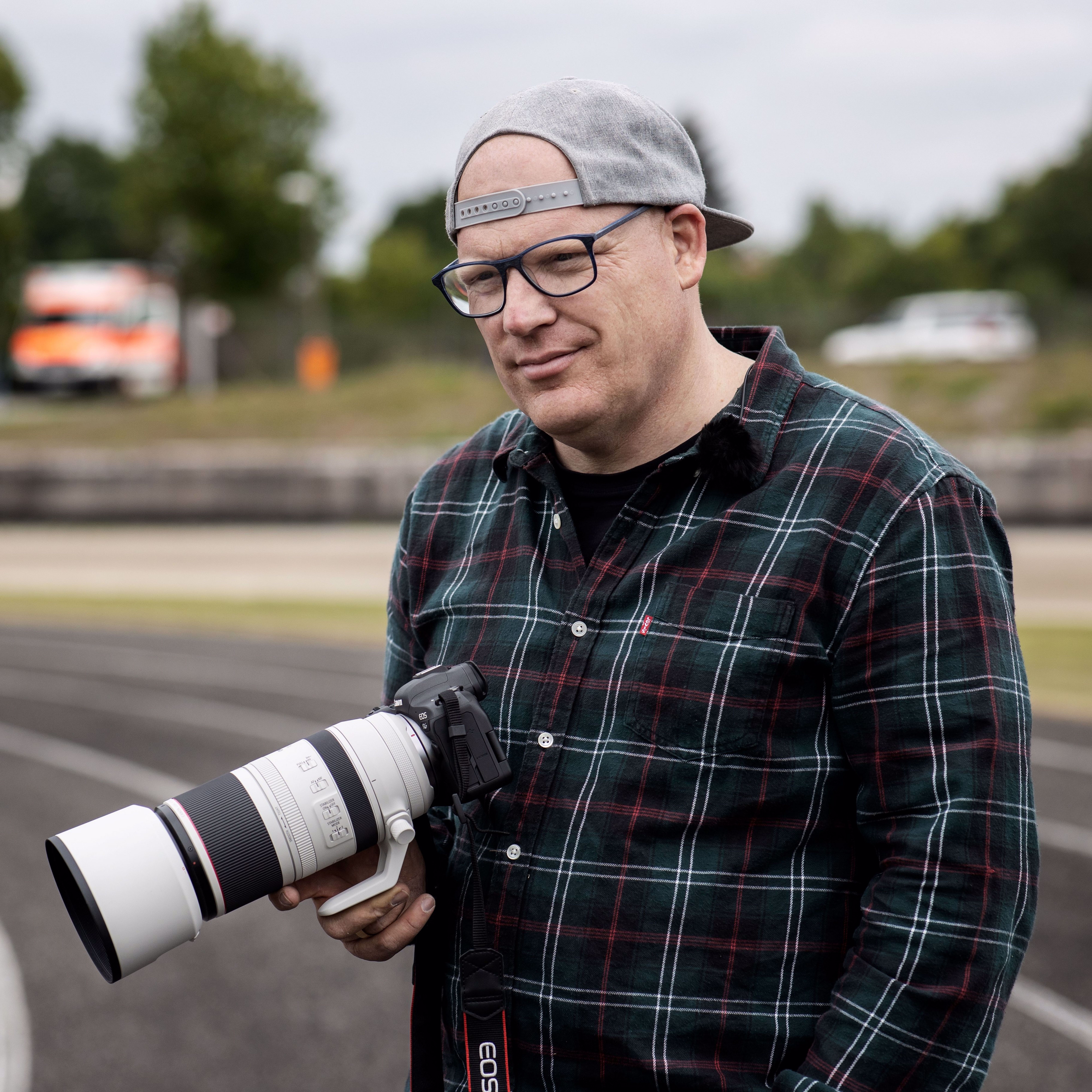 Canon RF 100-500mm F4.5-7.1L IS USM SLR Telefoto zoomobjektiv Sort, Hvid