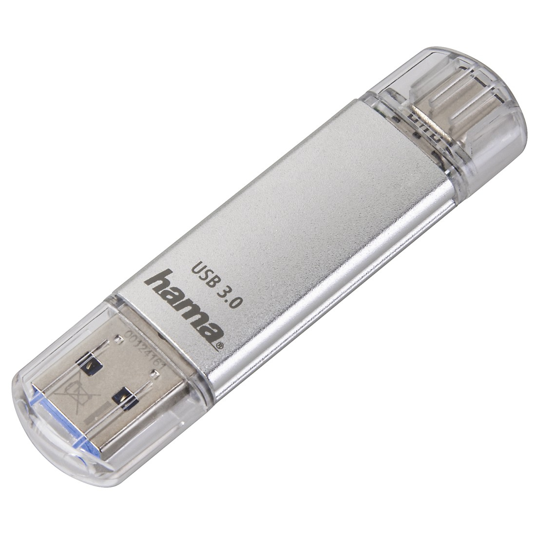Hama C-Laeta USB-nøgle 32 GB USB Type-A / USB Type-C 3.2 Gen 1 (3.1 Gen 1) Sølv