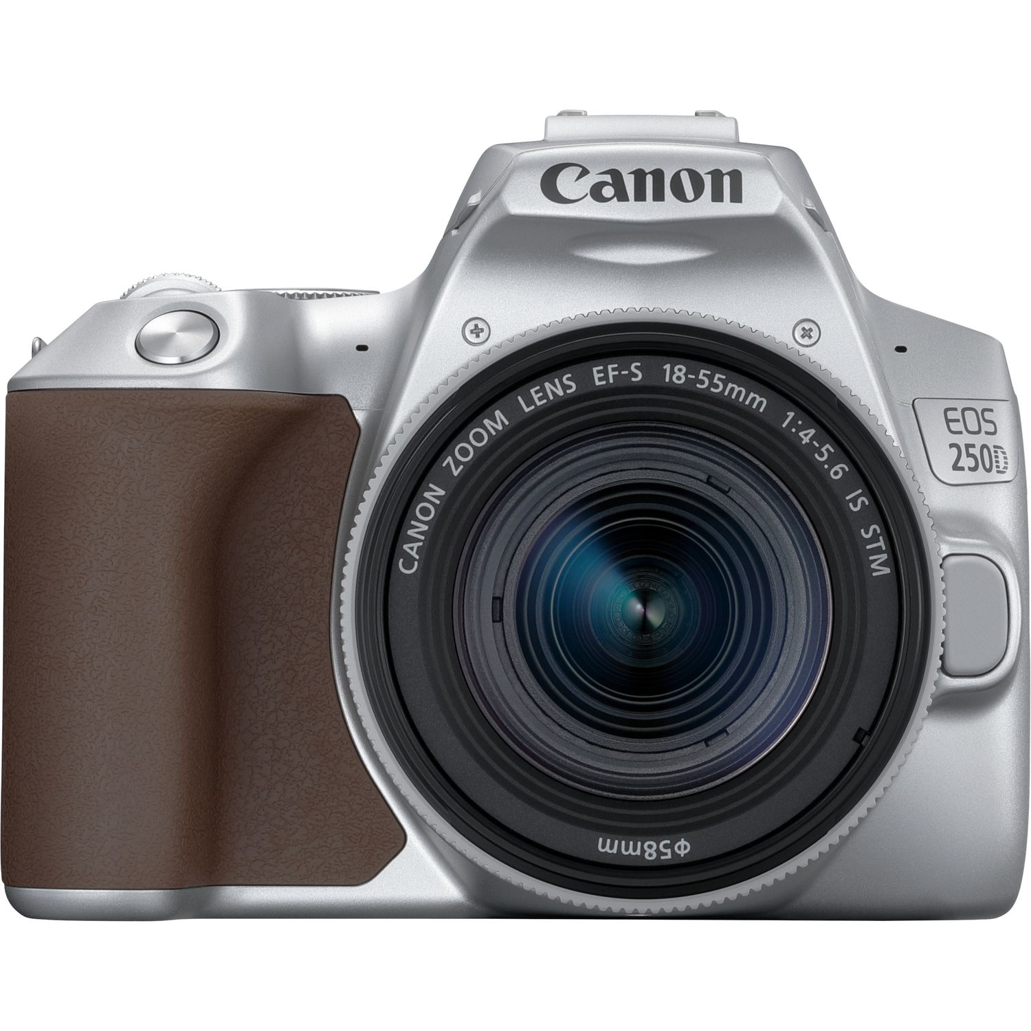 Canon EOS 250D + EF-S 18-55mm f/4-5.6 IS STM SLR kamerasæt 24,1 MP CMOS 6000 x 4000 pixel Sølv