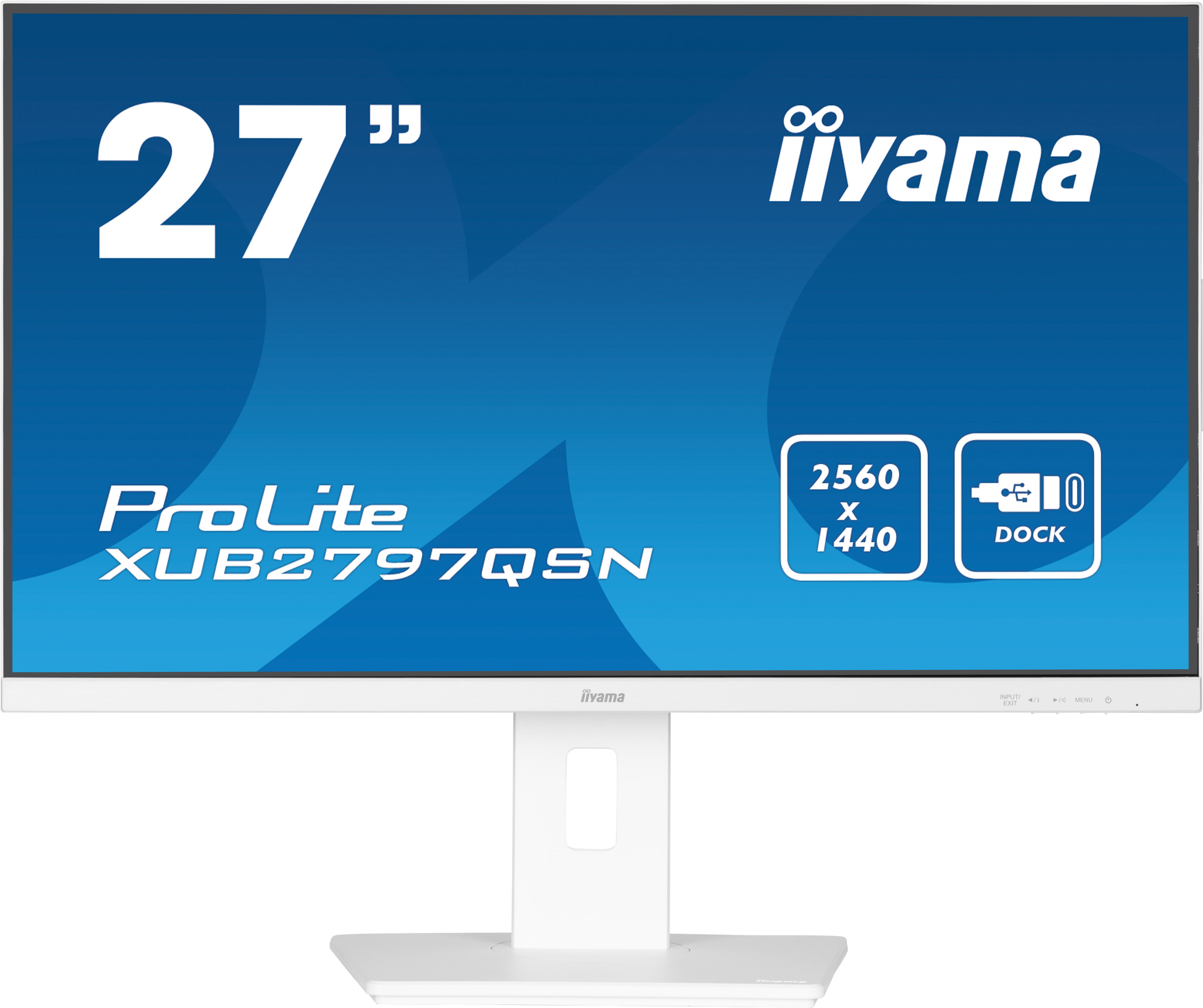 iiyama G-MASTER XUB2797QSN-W2 computerskærm 68,6 cm (27") 2560 x 1440 pixel 4K Ultra HD LED Hvid