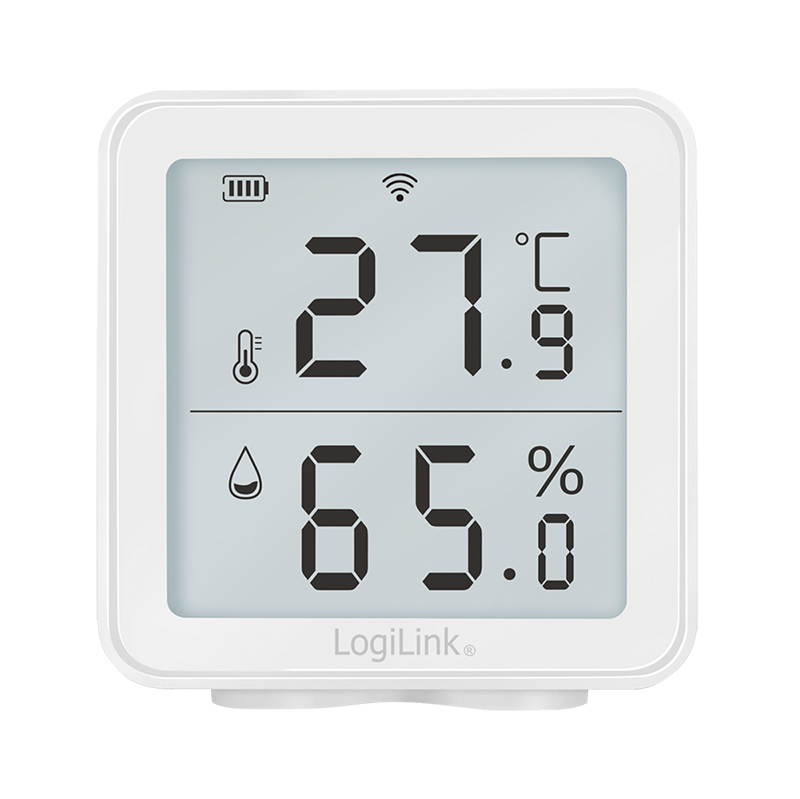 LogiLink SC0116 hygrometer & psycrometer Indendørs Elektronisk hygrometer Hvid