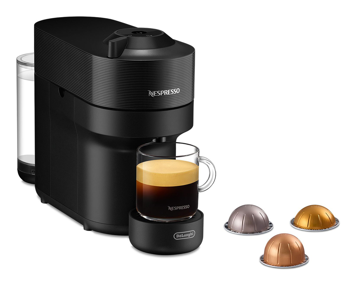 De’Longhi NESPRESSO® Vertuo Pop ENV90B Kapselmaskine fra , Sort