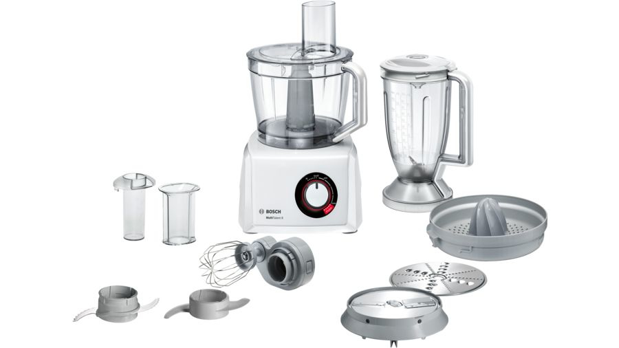 Bosch MultiTalent 8 foodprocessor 1100 W 3,9 L Gennemsigtig, Hvid Indbyggede vægte