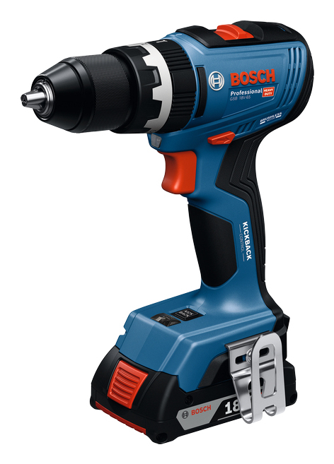 Bosch GSB 18V-65 2100 rpm Nøgle 1,12 kg Sort, Blå