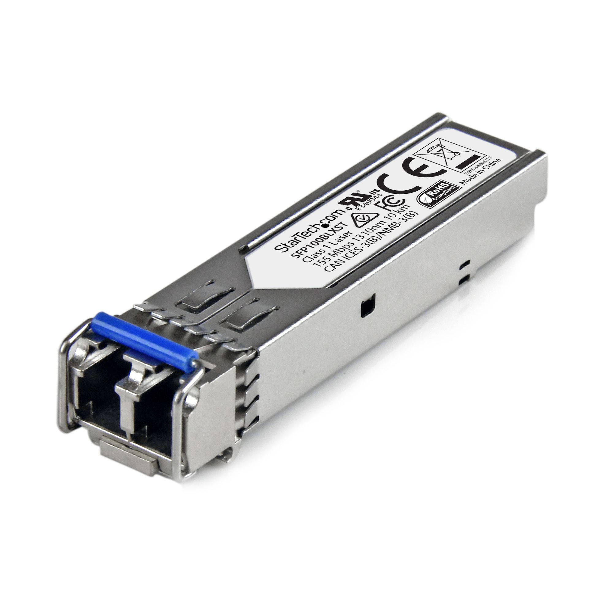 StarTech.com SFP100BLXST modul til netværksmodtager Fiberoptisk 155 Mbit/s SFP 1310 nm