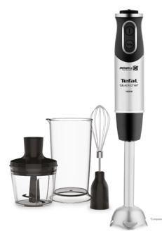 Tefal Quickchef HB656838 blender 0,8 L Nedsænkning blender 1000 W Sort, Rustfrit stål
