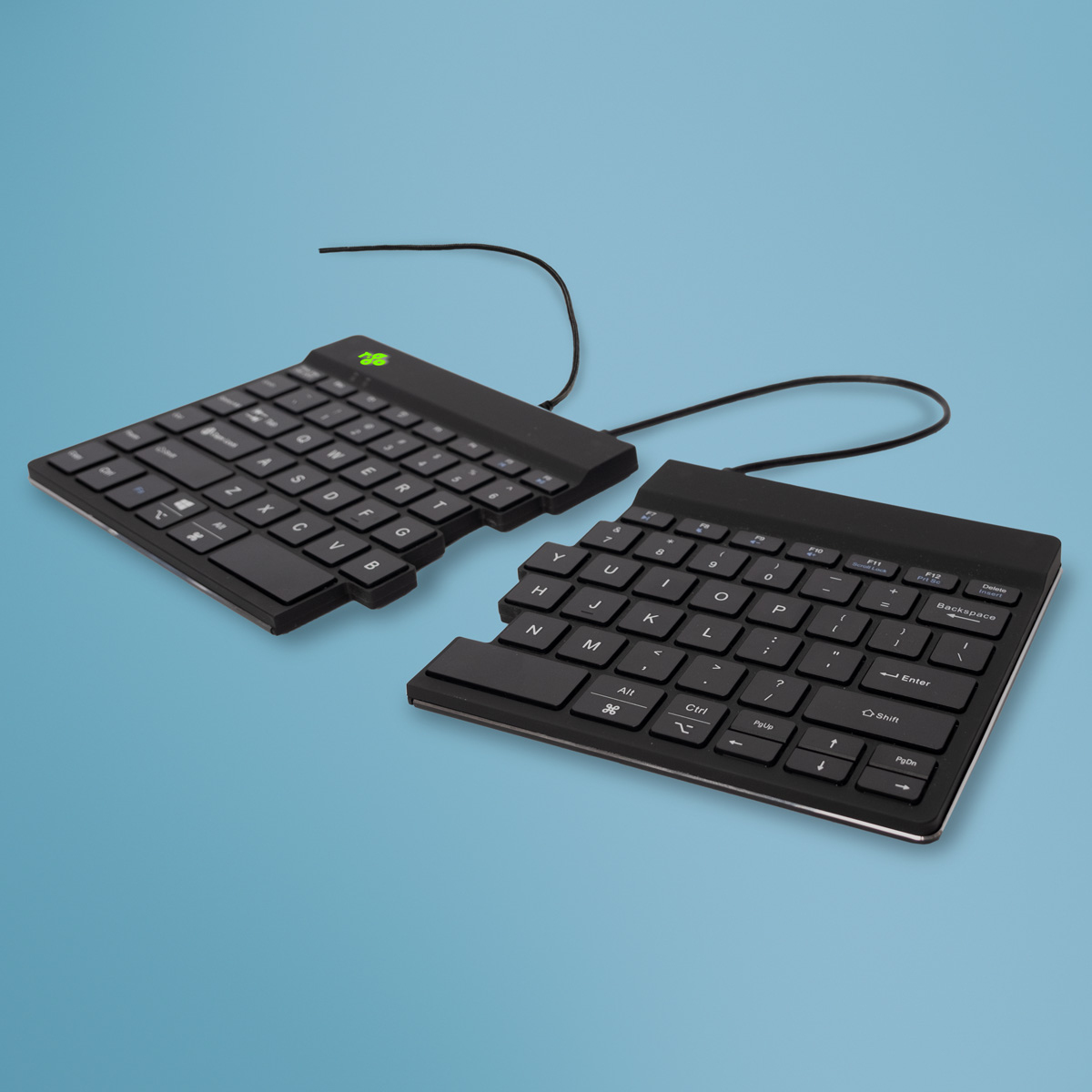 R-Go Tools Ergonomisch toetsenbord R-Go Split Break v2 met pauzesoftware, gesplitst toetsenbord, QWERTY (US), bedraad, zwart