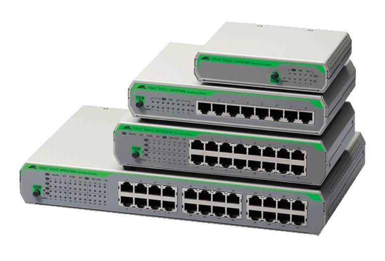 Allied Telesis AT-FS710/8-50 Ikke administreret Fast Ethernet (10/100) Grå