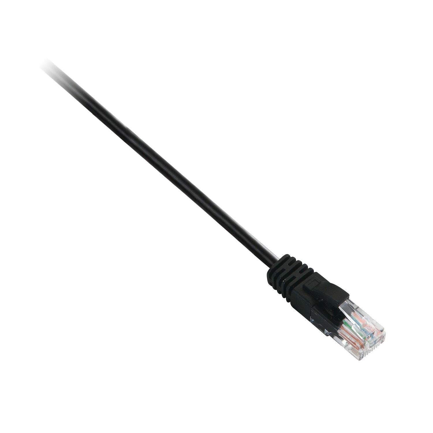 V7 V7CAT6UTP-01M-BLK-1E netværkskabel Sort 1 m Cat6 U/UTP (UTP)