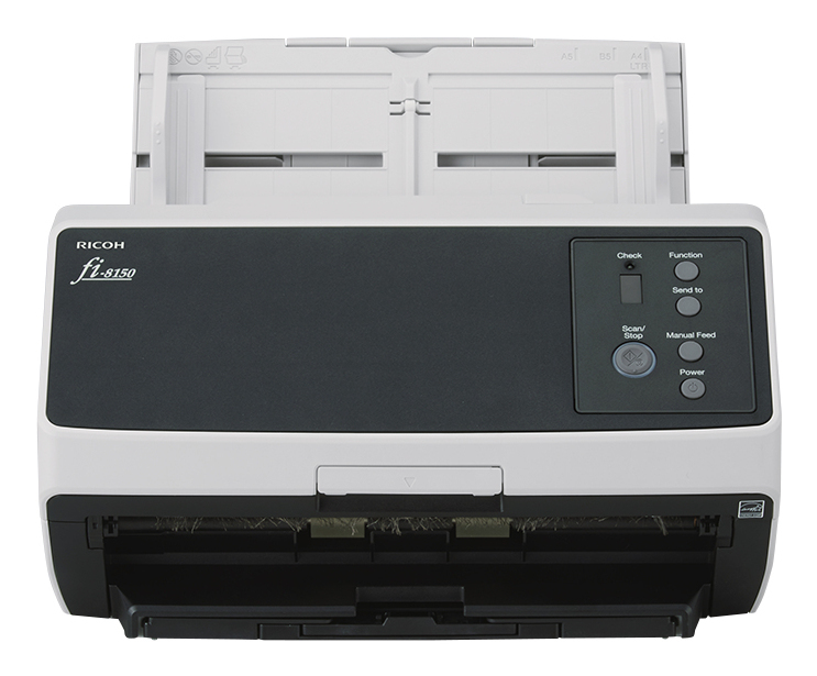 Ricoh FI-8150 ADF + manuel indføringsscanner 600 x 600 dpi A4 Sort, Grå