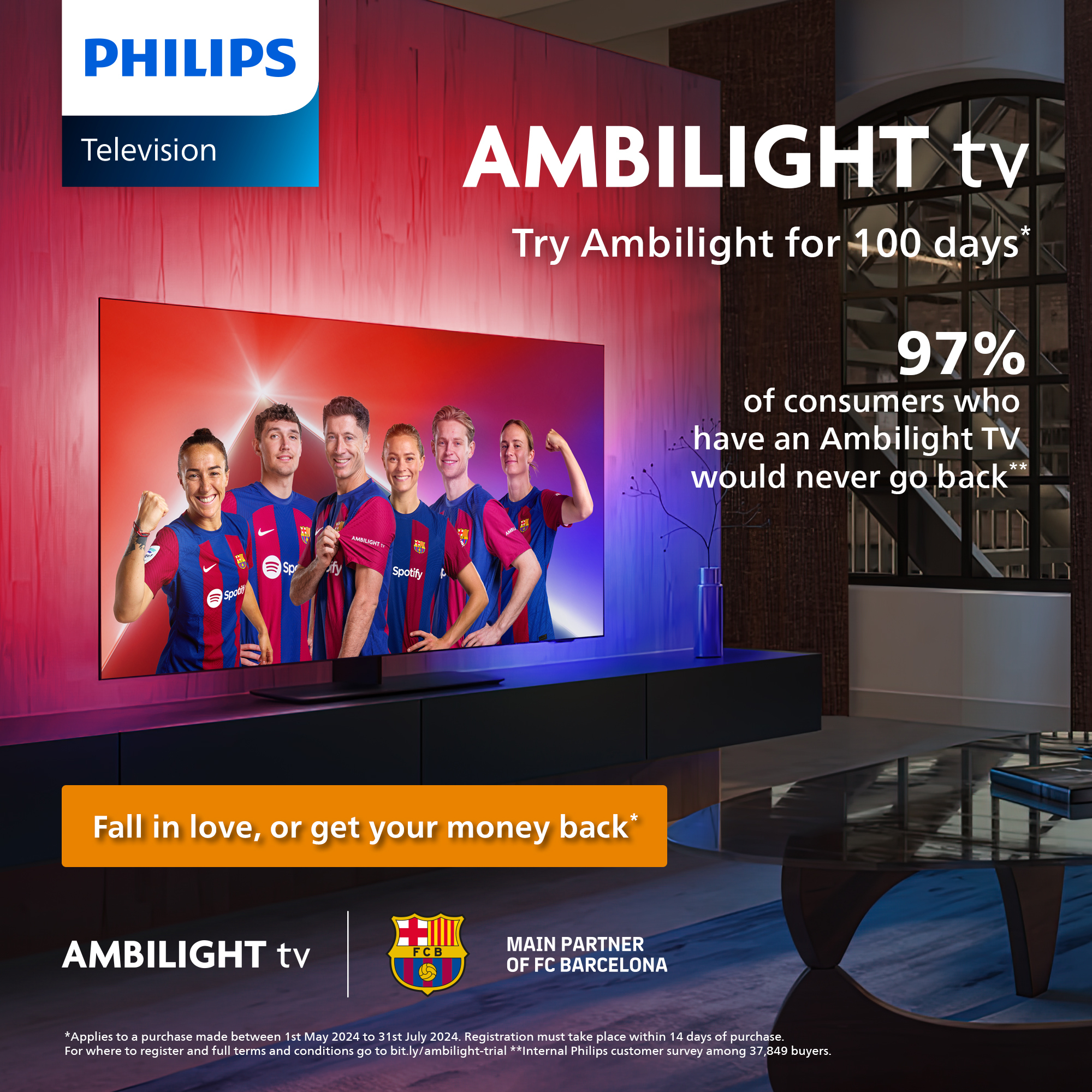 Philips 8000 series 65PUS8309/12 TV 165,1 cm (65") 4K Ultra HD Smart TV Wi-Fi Sort 350 cd/m²