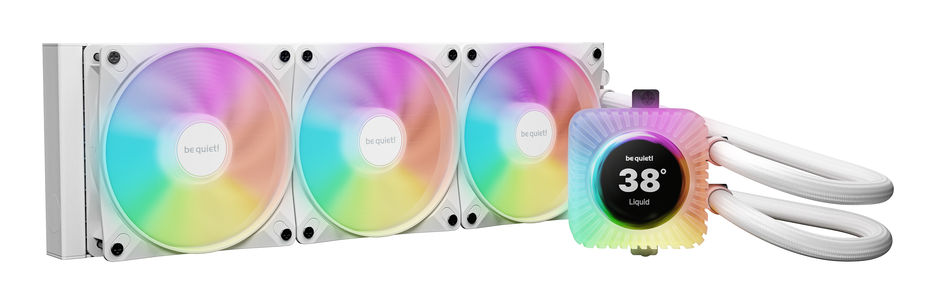 be quiet! LIGHT LOOP IO LCD | 360mm Processor Alt-i-en væskekøler 12 cm Hvid 1 stk