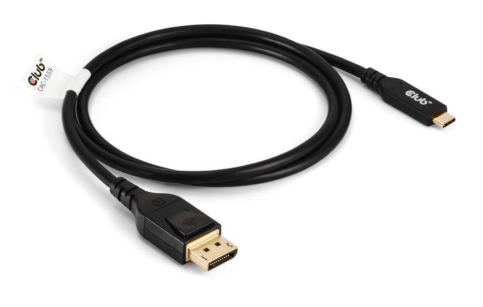 CLUB3D CAC-1559 videokabel adapter 1 m USB Type-C DisplayPort Sort