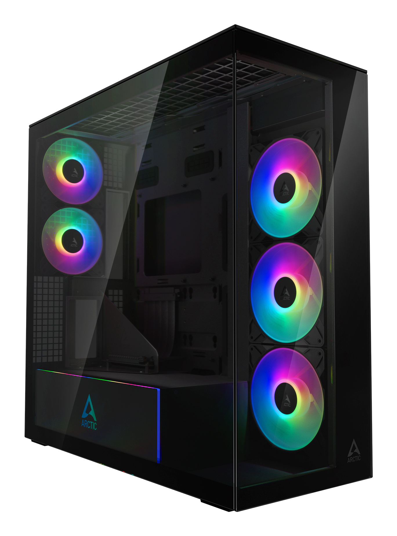 ARCTIC Xtender VG (Mirror Black) Midi Tower Sort